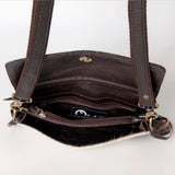 Ohlay Bags KBA128 Clutch Hand Tooled Hair-On Genuine Leather Women Bag Western Handbag Purse