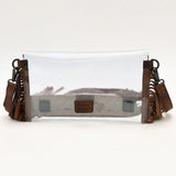 American Darling Clear bag Hand Tooled Genuine Leather Women Bag Western Handbag Purse