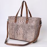 American Darling Tote Crocodile Embossed Genuine Leather Western Women Bag Handbag | for Cute Laptop