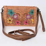 American Darling ORGANISER Upcycled Wool Genuine Leather women bag western handbag purse