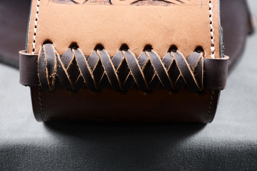 HILASON Soft Leather Horse Saddle Bag Brown | Equestrian Western Adjustable Closure