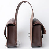 Hilason Floral Western Horse Leather Saddle Bag Heavyduty Traditional Trail Ride
