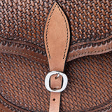 Hilason Floral Western Horse Leather Saddle Bag Heavyduty Traditional Trail Ride