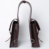 Hilason Floral Western Horse Leather Saddle Bag Heavyduty Traditional Trail Ride