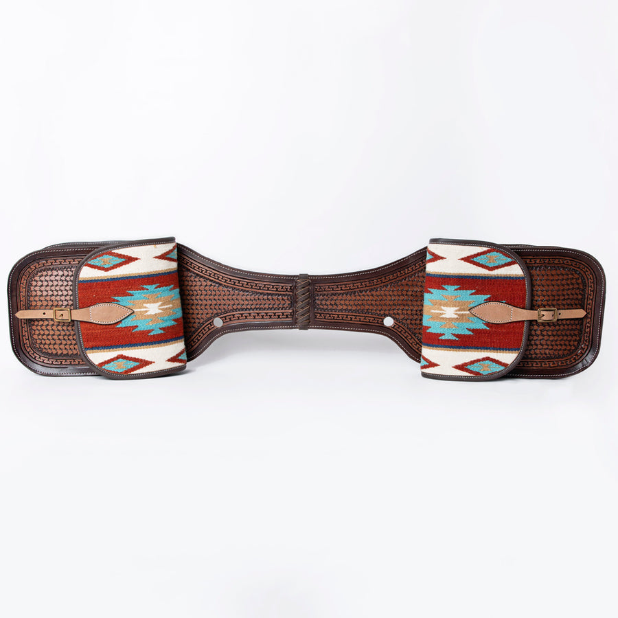 HILASON Soft Leather Horse Saddle Bag Brown | Equestrian Western Adjustable Closure