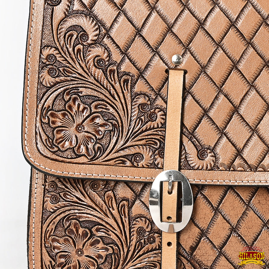 HILASON Soft Leather Horse Saddle Bag Brown | Equestrian Western Adjustable Closure