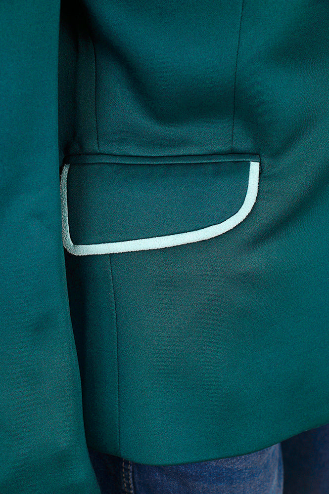 ADBZ704 Genuine leather Hand tooled hand carved Women Blazer dress jacket ladies Girl