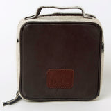 American Darling Jewelry Case Hand Tooled Hair-On Genuine Leather Women Bag Western Handbag Purse | Organizer for Travel