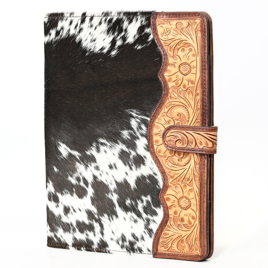 American Darling Portfolio Bag Hand Tooled Crocodile Embossed Genuine Leather Western Women | Student for Sketches