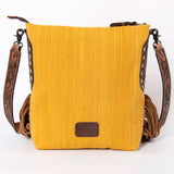 American Darling Messenger Bag Saddle Blanket Fabric Genuine Leather Western Women Handbag Purse | Cute