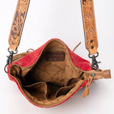 American Darling Messenger Bag Saddle Blanket Fabric Genuine Leather Western Women Handbag Purse | Cute