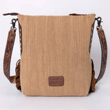 American Darling Messenger Bag Saddle Blanket Fabric Genuine Leather Western Women Handbag Purse | Cute