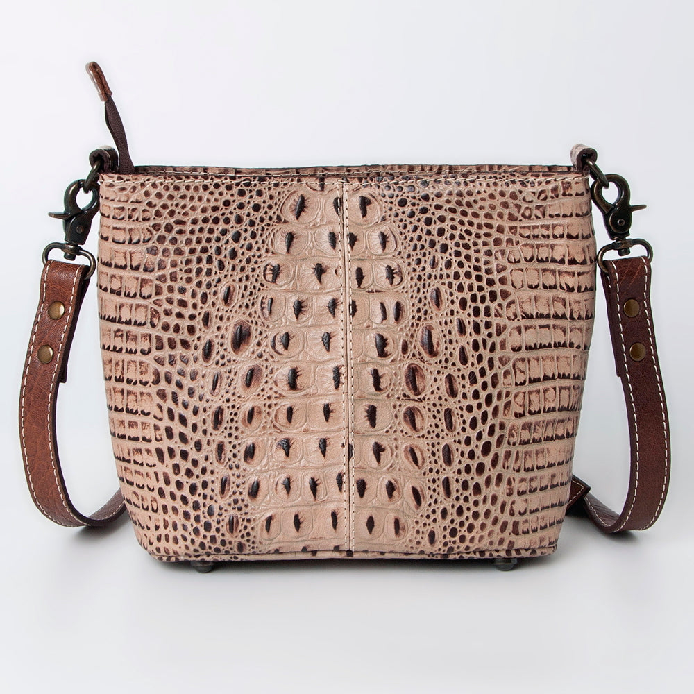 American Darling Cross Body Crocodile Embossed Genuine Leather Western Women Bag Handbag | for Cute Laptop