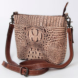 American Darling Cross Body Crocodile Embossed Genuine Leather Western Women Bag Handbag | for Cute Laptop