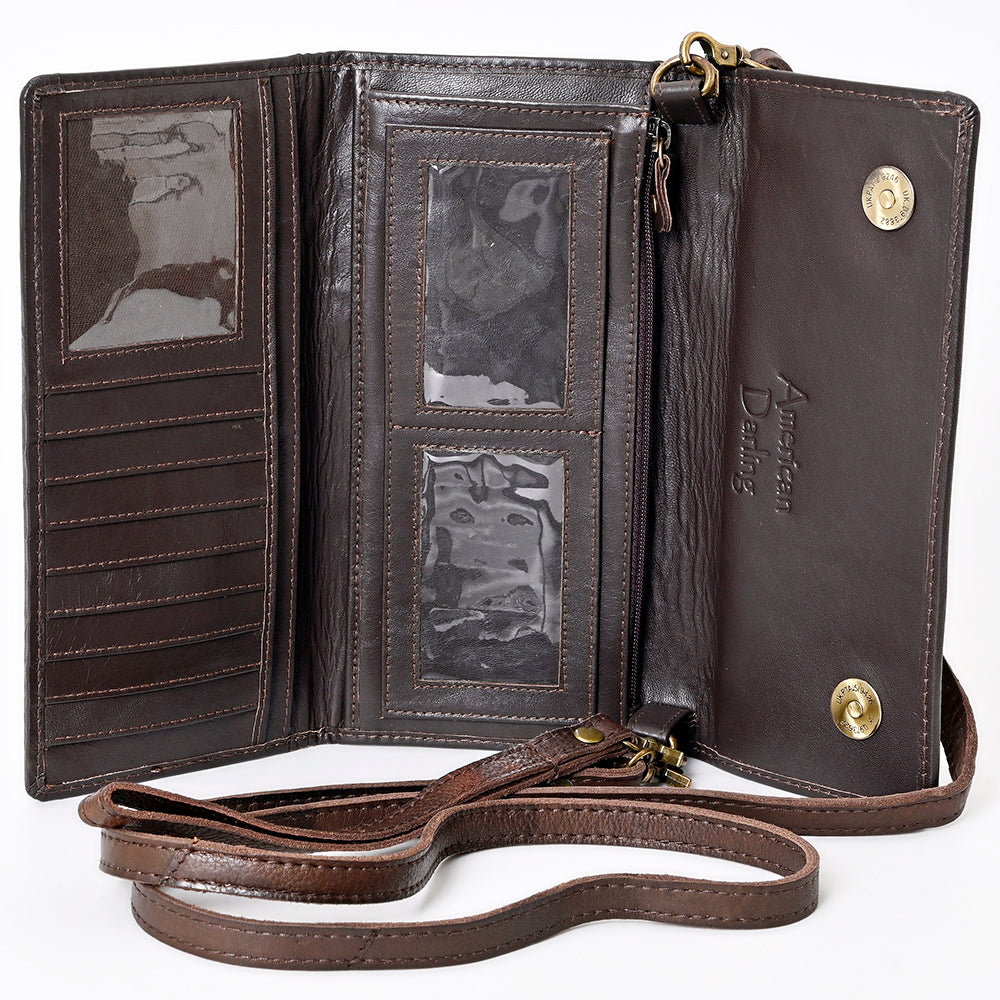 American Darling Wallet Hair on Genuine Leather Western Women Bag | Handbag Purse Wristlet Travel Clutch