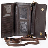 American Darling Wallet Hair on Genuine Leather Western Women Bag | Handbag Purse Wristlet Travel Clutch