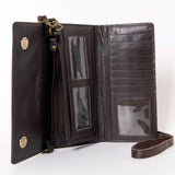 American Darling Wallet Hair on Genuine Leather Western Women Bag | Handbag Purse Wristlet Travel Clutch