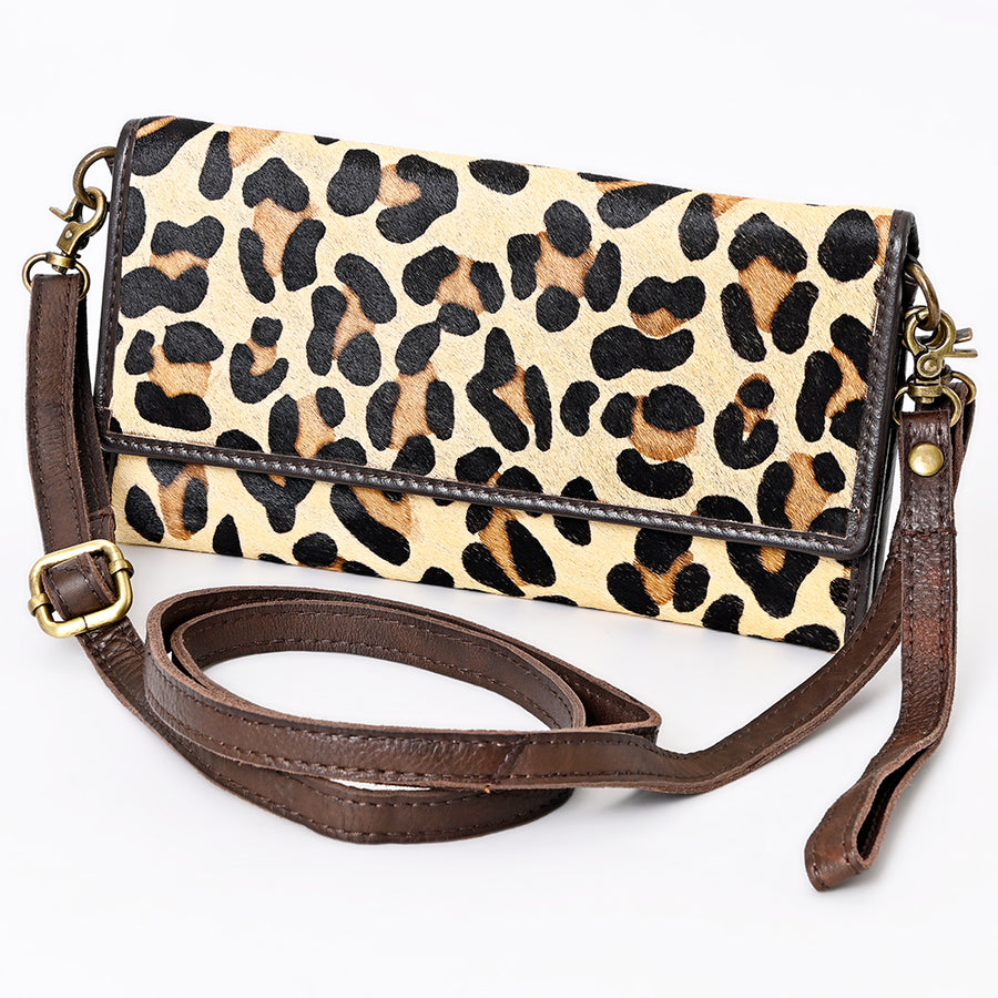 American Darling Wallet Hair on Genuine Leather Western Women Bag | Handbag Purse Wristlet Travel Clutch - Uhorse