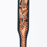 HILASON Western Genuine Leather Heavy Duty Dog Collar Floral Tooled
