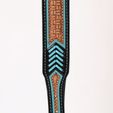 HIlason Genuine Leather Dog Collar Hand Tooled