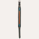 HIlason Genuine Leather Dog Collar Hand Tooled