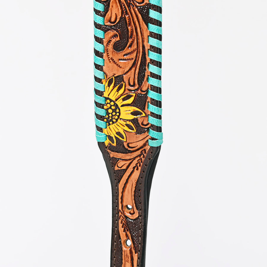 HILASON Western Genuine Leather Heavy Duty Hand Painted Dog Collar
