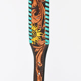 HILASON Western Genuine Leather Heavy Duty Hand Painted Dog Collar
