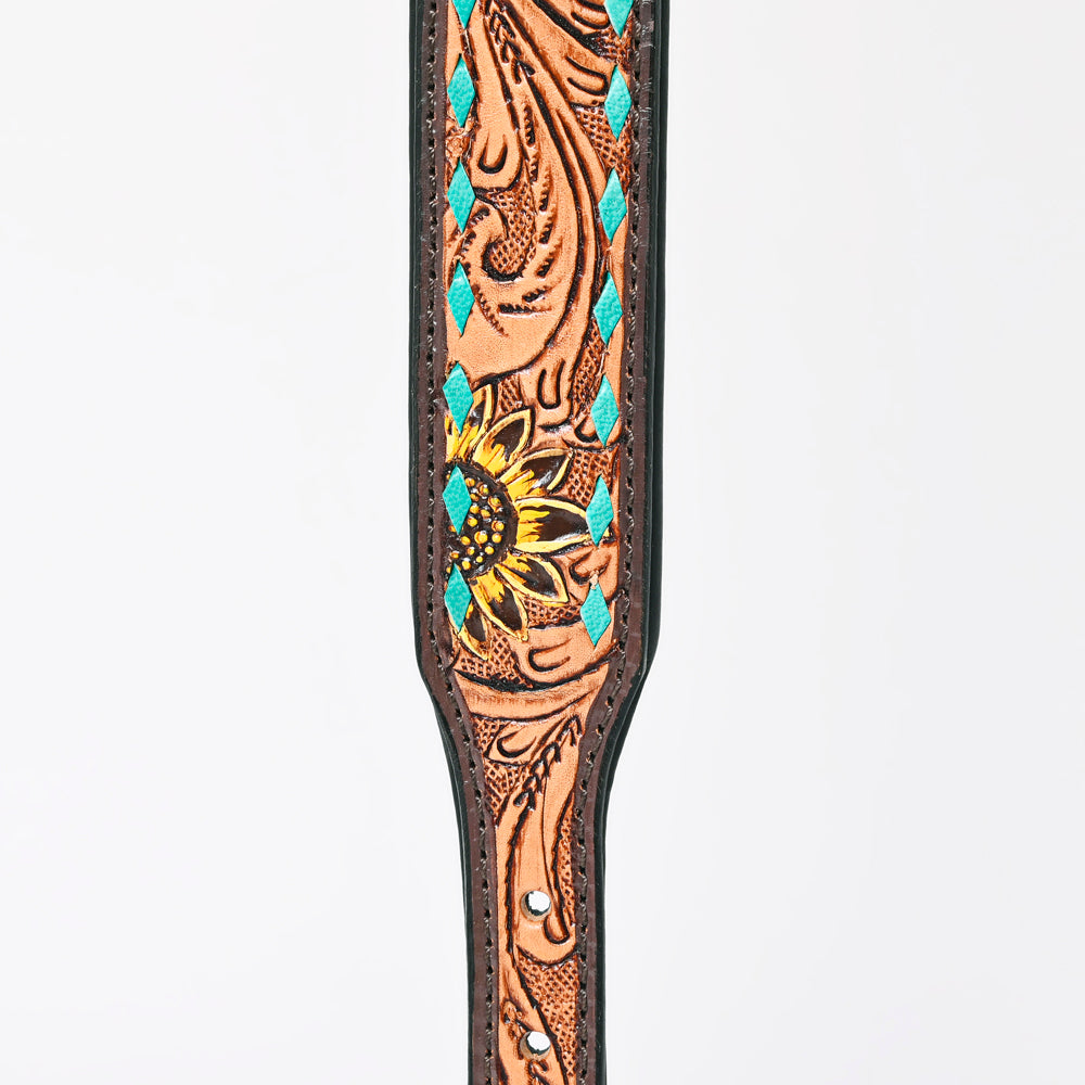 HILASON Western Genuine Leather Heavy Duty Hand Painted Dog Collar