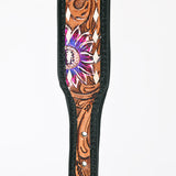 HILASON Western Genuine Leather Heavy Duty Hand Painted Dog Collar