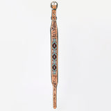 HILASON Western Style Beaded American Leather Pet Dog Collar