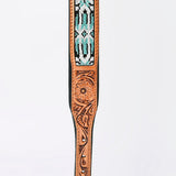 HILASON Western Style Beaded American Leather Pet Dog Collar
