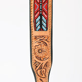HILASON Western Style Beaded American Leather Pet Dog Collar