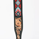 HILASON Western Style Beaded American Leather Pet Dog Collar