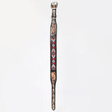 HILASON Western Style Beaded American Leather Pet Dog Collar