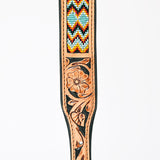 HILASON Western Style Beaded American Leather Pet Dog Collar