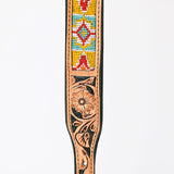 HILASON Western Style Beaded American Leather Pet Dog Collar
