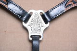 COMFYTACK Western Horse Headstall Breast Collar Tack Genuine American Leather