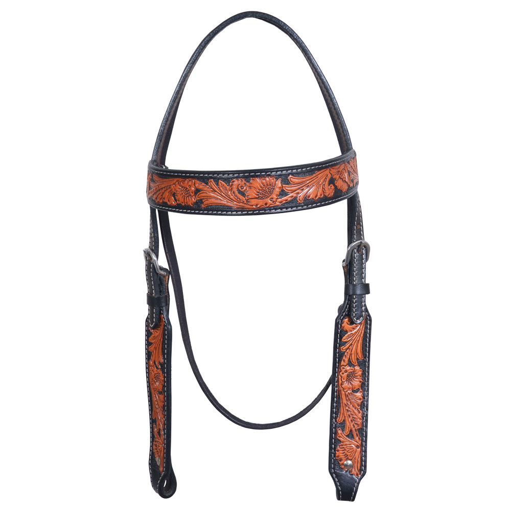 COMFYTACK Western Horse Headstall Breast Collar Tack Genuine American Leather