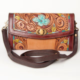 American Darling Wallet Hand Tooled Genuine Leather Women Bag Western Handbag Purse |
