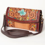 American Darling Wallet Hand Tooled Genuine Leather Women Bag Western Handbag Purse |