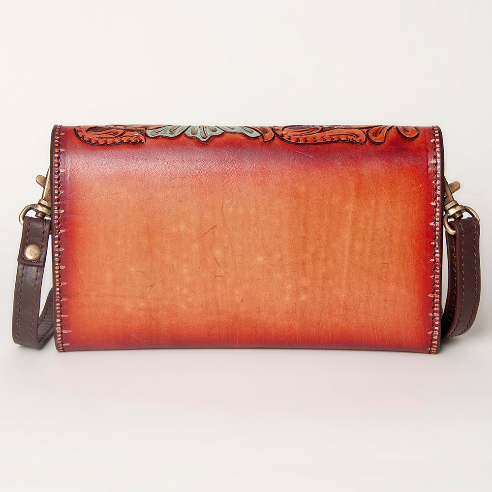 American Darling Wallet Hand Tooled Genuine Leather Women Bag Western Handbag Purse |