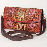 American Darling Wallet Hand Tooled Genuine Leather Women Bag Western Handbag Purse |