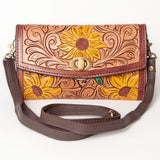 American Darling Wallet Hand Tooled Genuine Leather Women Bag Western Handbag Purse |