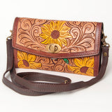 American Darling Wallet Hand Tooled Genuine Leather Women Bag Western Handbag Purse |