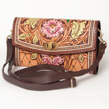 American Darling Wallet Hand Tooled Genuine Leather Women Bag Western Handbag Purse |