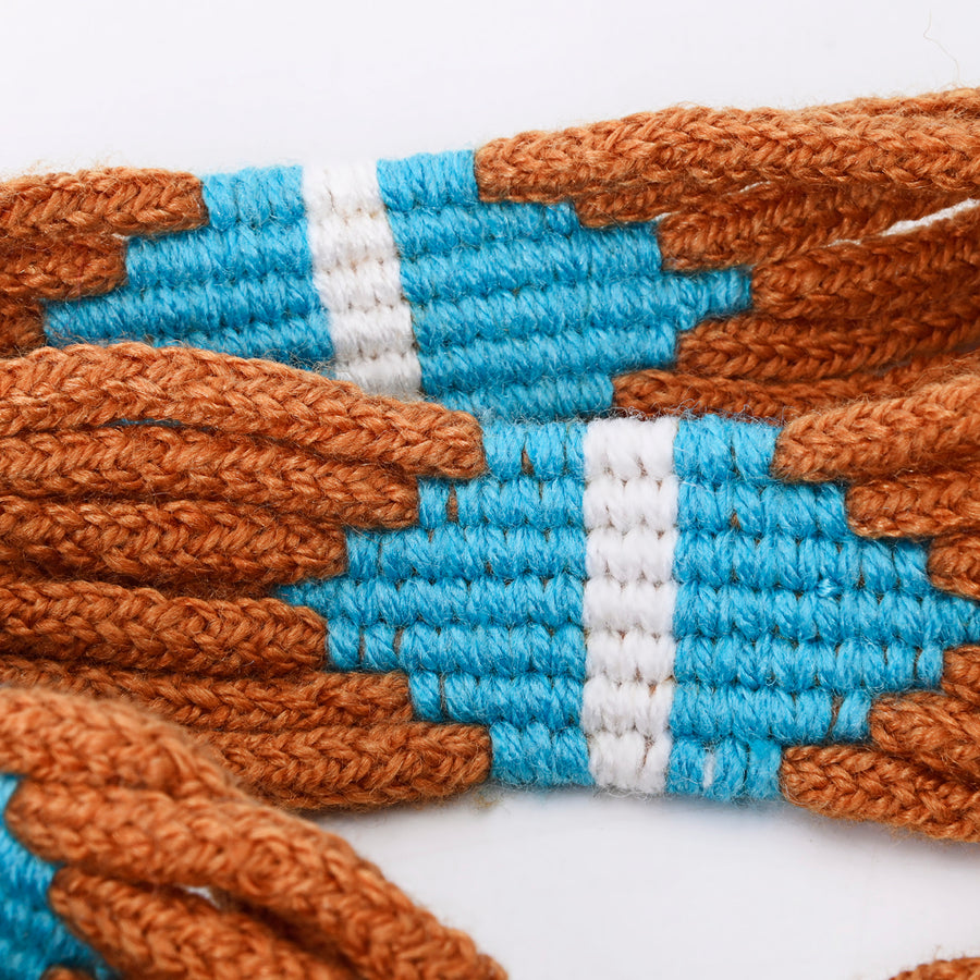 American Darling Hand Braided Wool Strand Crossbody Handle Strap for Bags Phone Wallet Purse Clutch Cellphone Holder