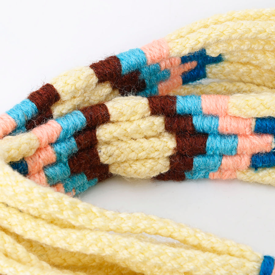 American Darling Hand Braided Wool Strand Crossbody Handle Strap for Bags Phone Wallet Purse Clutch Cellphone Holder