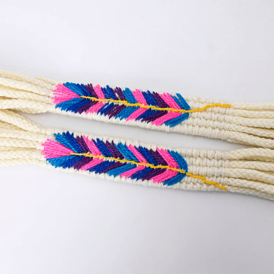 American Darling Hand Braided Wool Strand Crossbody Handle Strap for Bags Phone Wallet Purse Clutch Cellphone Holder