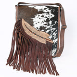 American Darling ADBG1074 Chaps Bag Hand Tooled Hair-On Genuine Leather Women Bag Western Handbag Purse