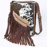 American Darling ADBG1074 Chaps Bag Hand Tooled Hair-On Genuine Leather Women Bag Western Handbag Purse